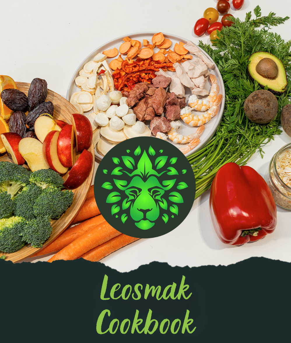 Leosmak freeze drying cookbook cover with recipes and tips
